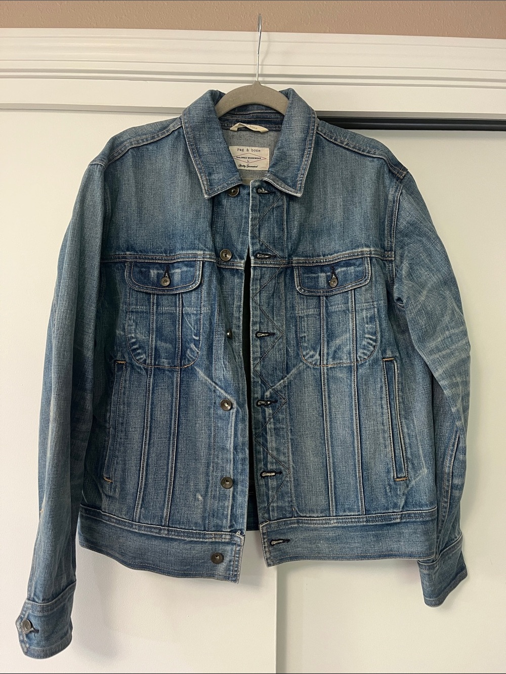 rag & bone Tailored Workwear Denim Jacket – Size Large